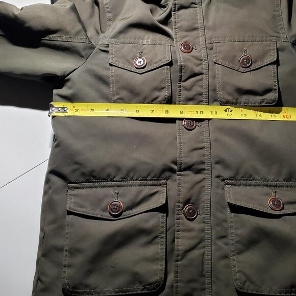 Abercrombie Kids Olive Green Coat with Faux Fur Lining Sz 11/12 -read desc - Picture 10 of 16
